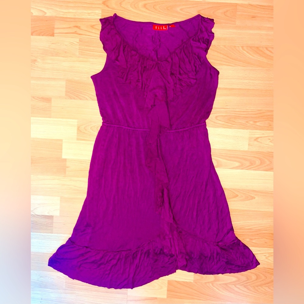 ELLE Purple casual summer Mini Dress